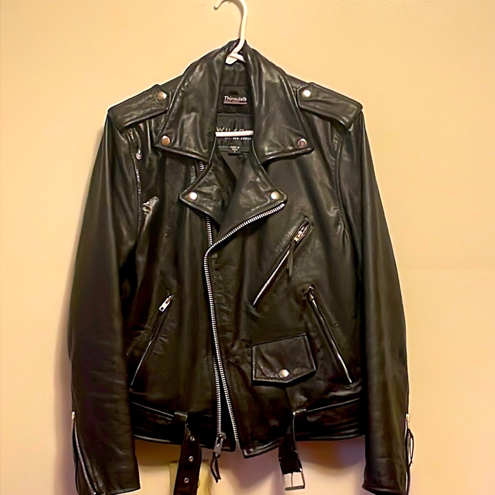 Black Leather Coat